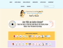 Tablet Screenshot of crystalbastrology.com